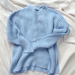 Aerie Light Blue Cozy Sweater Size Medium